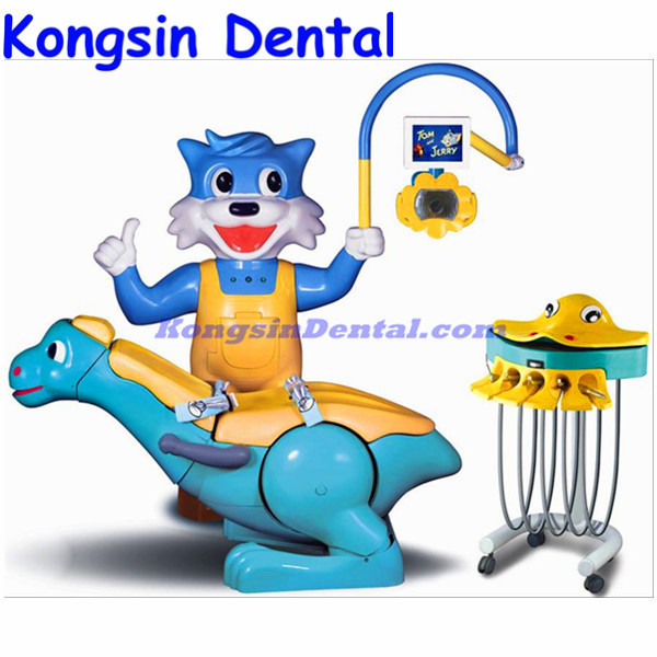 A8000-I B Cartoon Design Kids Children Dental Chair Unit With Blue Cat