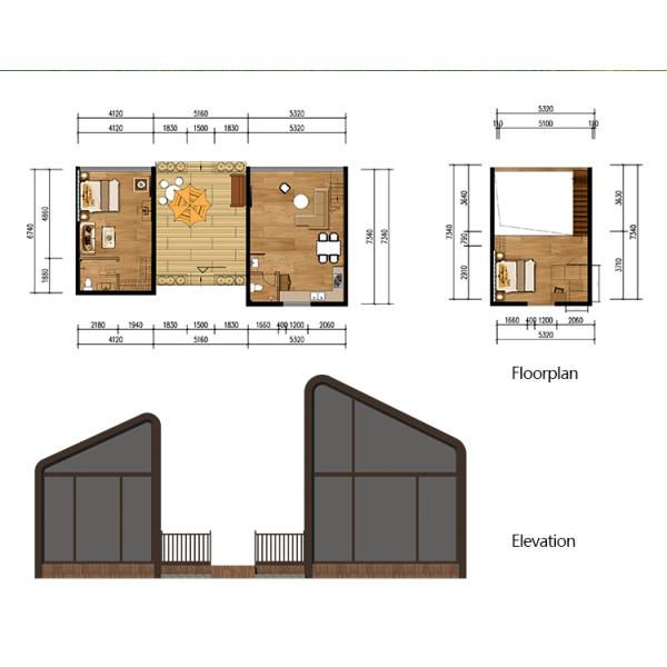 Нестандартная конструкция ISO9001 студии офиса сада доказательства огня/Prefab офиса сада