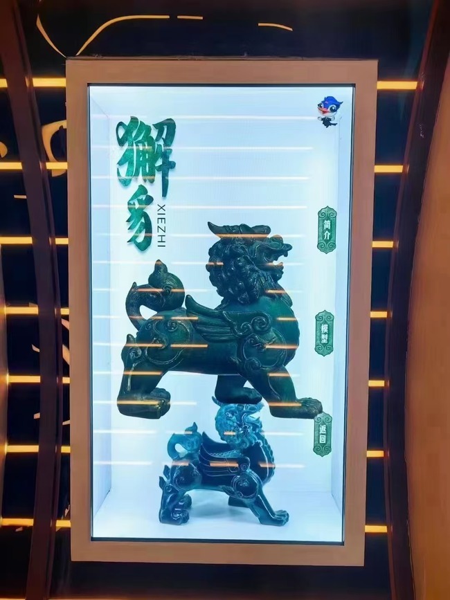 65 Inch Transparent Exhibition Display Cabinet for Immersive Exhibit Presentation and Viewing