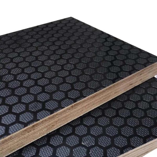18mm Brown Anti Silp Film Faced Plywood Hardwood With Logo