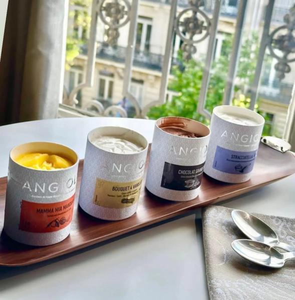 Bolsa circular de helados al por mayor de alta calidad caja vacía biodegradable Kraft cilindro artesanal embalaje de tubos de papel ecológicos con tapa de metal