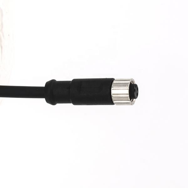 KRONZ M8 Circular Connector with 3/4/5/6/8 Pin Screw Locking and Gold-Plated Contacts for Industrial Applications