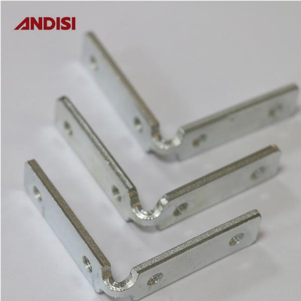 Wood Cabinet Right Angle Corner Bracket with Screw Thread Zinc Plated Iron Material
