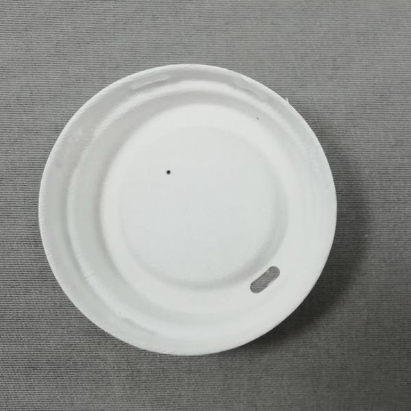 Leak-proof 80mm/90mm Sugarcane Cup-Lid ,Biodegradable Lids Of 8/12 Oz Branded Paper Coffee Cups and water Drinking Cups