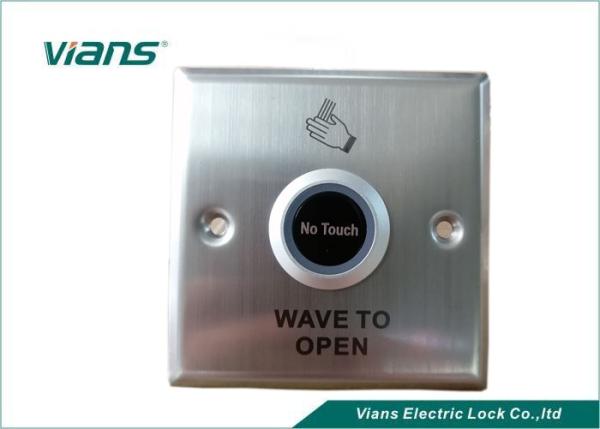 OEM 86X86mm 36V DC Infrared Touchless push to exit button