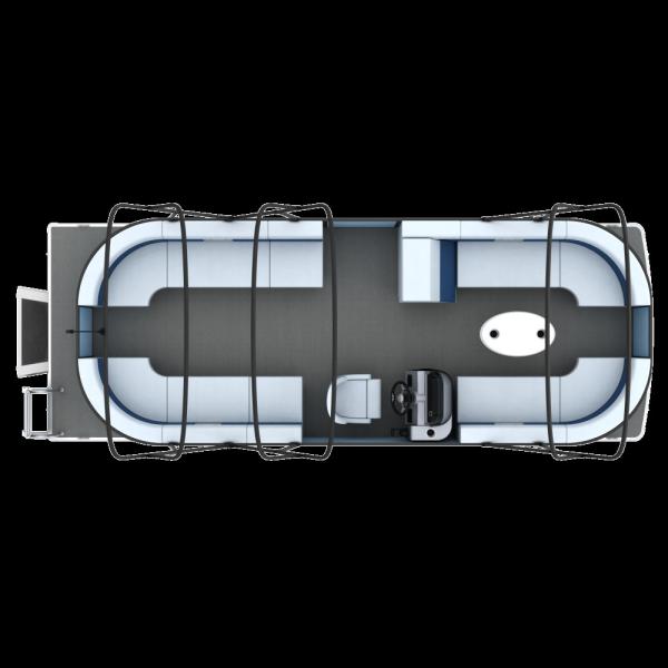26 Ft Max Horsepower 150HP Pontoon Boat Fuel Type Gasoline With Motor