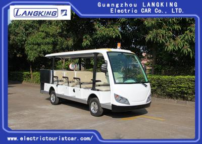 Cool 11 Seats Cargo Electric Sightseeing Vehicle With Small Toplight 72V 7.5KW