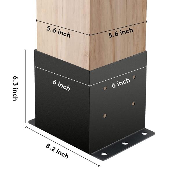4x4 дюймовый трехсторонний угловой деревообрабатывающий пергольный комплект для 4x4 деревянных балки