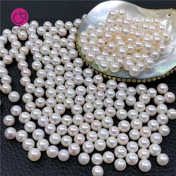 New High Quality Loose Round Pearls Fresh Water Natural White Color 8mm Pearls Loose Pearls White