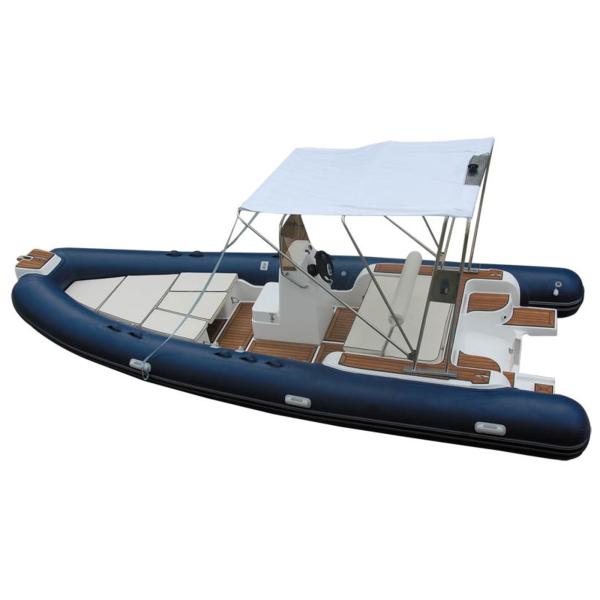 Rigid Hull Inflatable Rib Boat Abrasion Resistance 600 Cm With Boat Trailer