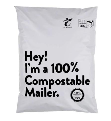 Biodegradable Shipping Padded Envelopes Self Seal Kraft Paper Compostable Poly Mailer