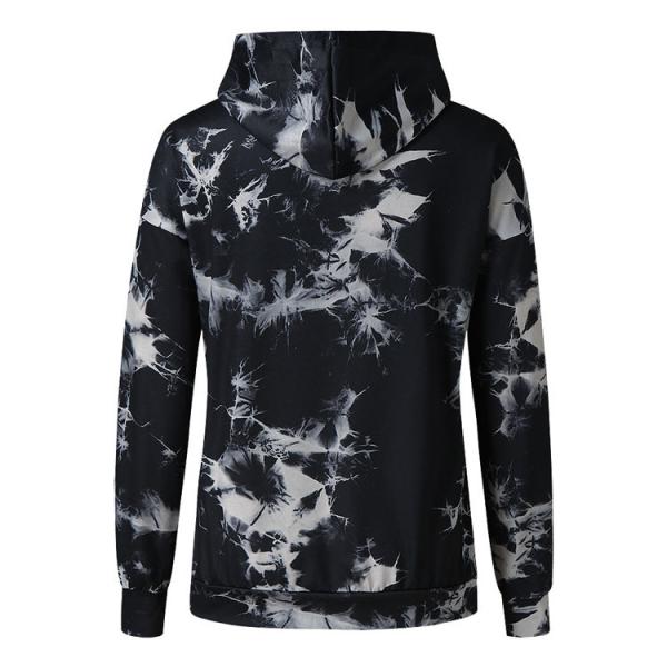 New printed long sleeve Smoke blackened pullover hoodies for women