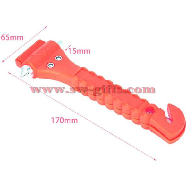 Mini Car Safety Hammer Life Saving Escape Emergency Hammer Seat Belt Cutter Window Glass Breaker Car Rescue Red Hammer