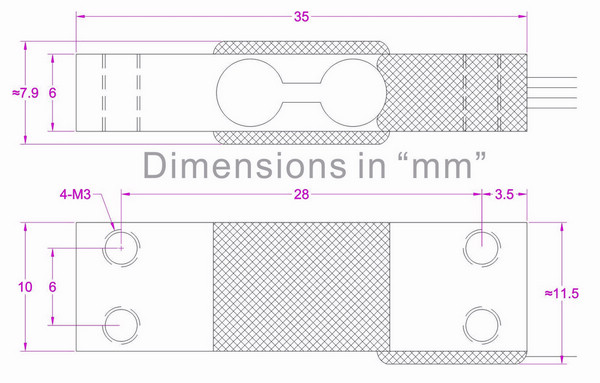 Small size weight sensor 10kg 5kg 3kg 2kg 1kg 0.5kg weight transducer