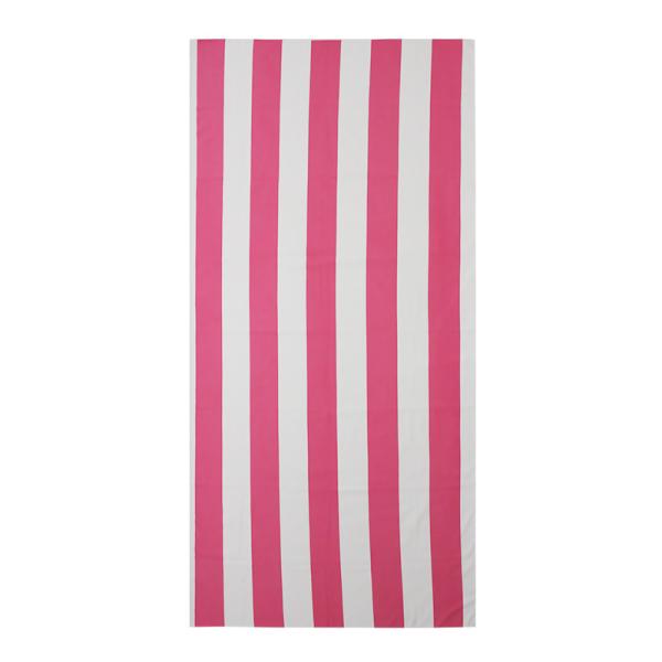 женщина замши 200gsm напечатала пляжный полотенце пляжного полотенца розовое Striped