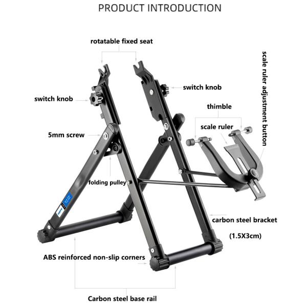 2.1kg Wheel Repair Tools Professional Bike Wheel Truing Stand for MTB and Road Bikes