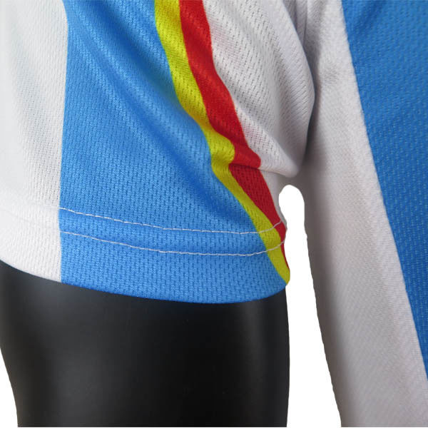 100% Polyester Cycling Sports Clothing / Custom Bike Jersey With Full Zip
