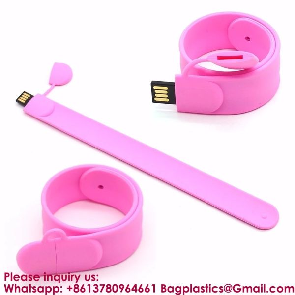 Promotional Products Portable Colorful Silicone Wristband USB Flash Drive 2gb 4gb 8gb 16gb Slap USB 32gb 64gb 128gb Memory Stick Bracelet Flash Drive