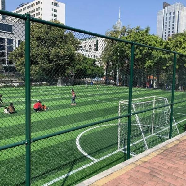100ft Galvanized Black Chain Link Fence Cyclone Wire Mesh Fence Panel Chain Link Fence