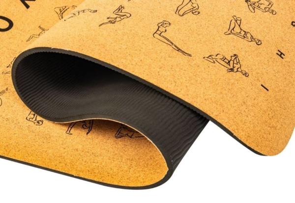 Esteira amigável de Mat Waterproof Natural Cork Yoga da ioga de Eco do alto densidade