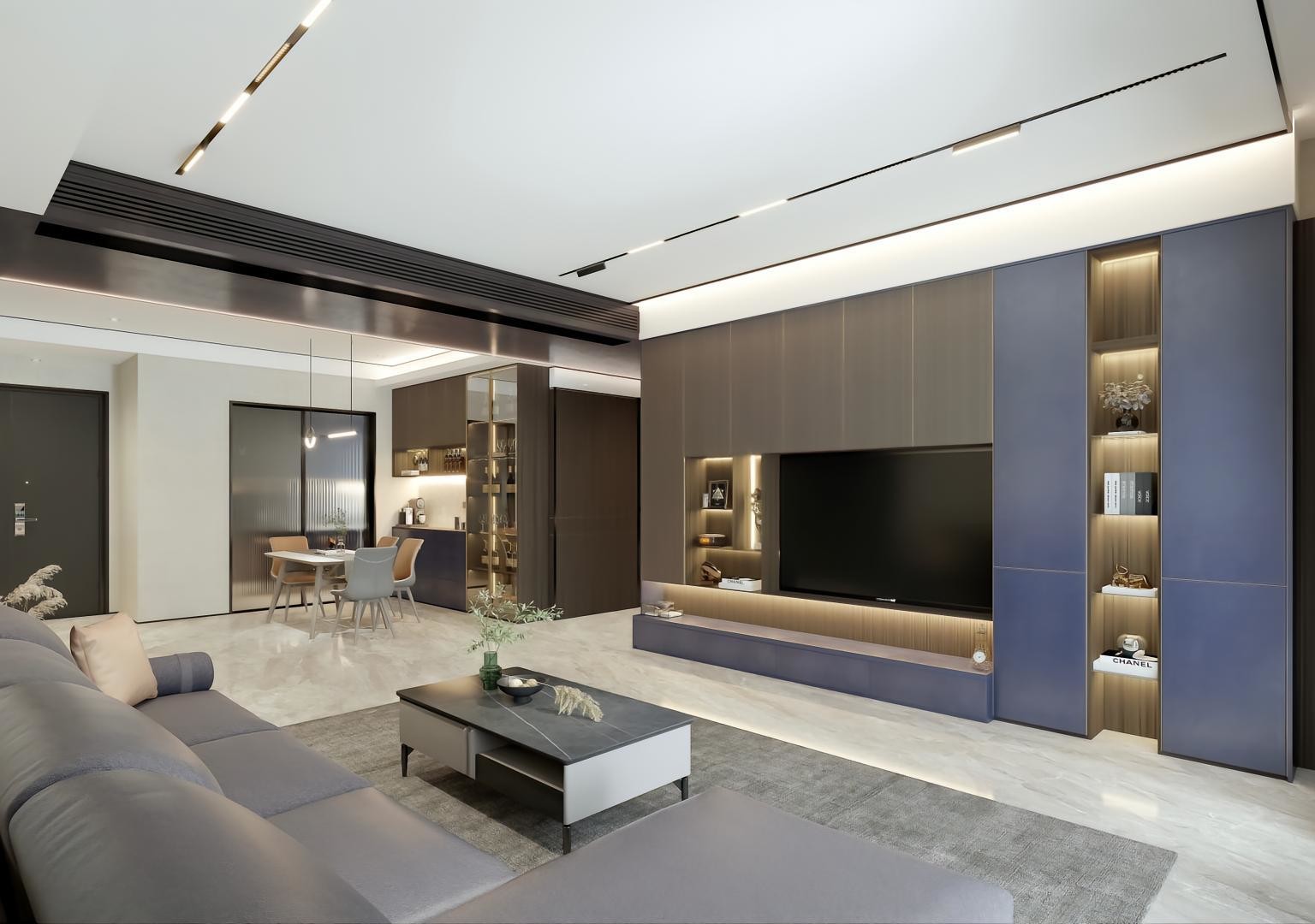 OEM Service Accepted Popular Modern Design Wooden TV Cabinet for Home Furniture