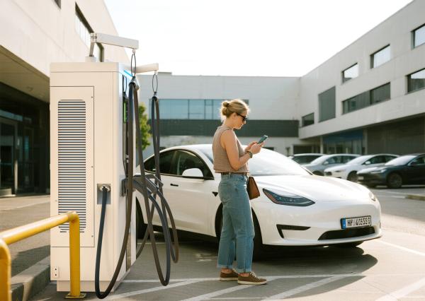 Smart 160kW Fast EV Charger | For Electric Trucks & Business | Ultra-Quiet with Dust-Proof Patent