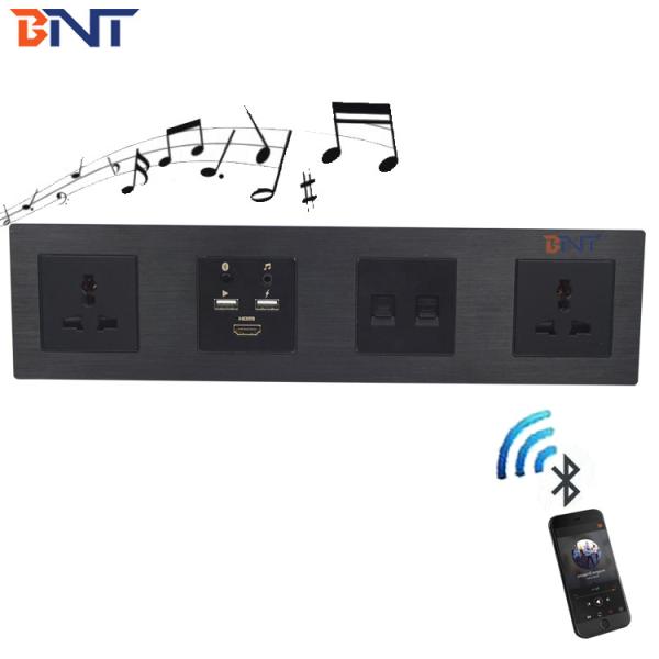 universal  power electrical wall mounted power socket media hub for hotel room
