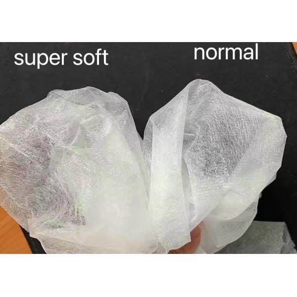 Супер мягкая устранимая ткань 15gsm-25gsm 1600mm PP не сплетенная для пусковых площадок младенца взрослых