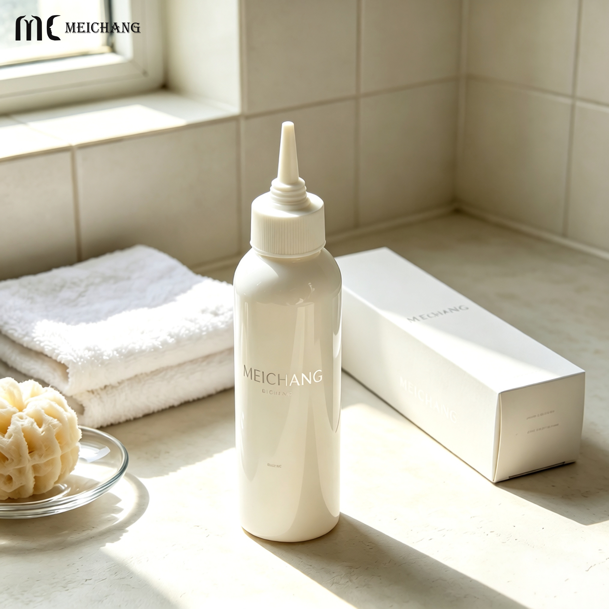 5-250ml PET Squeeze Bottle with Pointed Twist Cap for Hair Oil & Scalp Care(MC-1418)