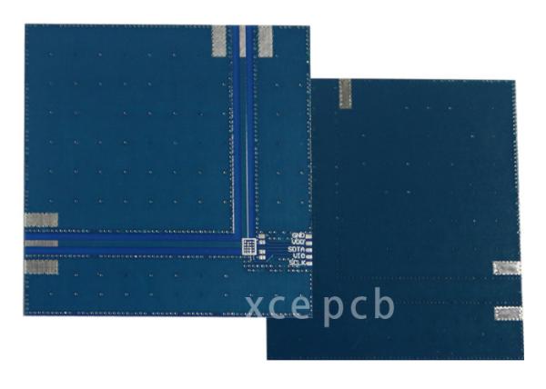 60GHz Receiver And Transmitter Module 0.508mm 2oz copper pcb Board , Blue Soldermask