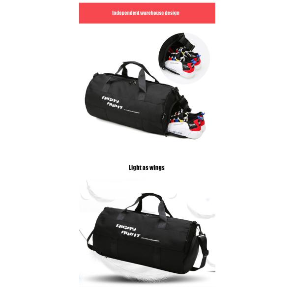Travel Custom Gym Bag Mens Duffle Bag With Shoe Compartment Outdoor