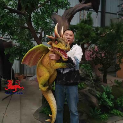 Life Size Realistic Dinosaur Hand Puppet Interactive Baby Fly Dragon