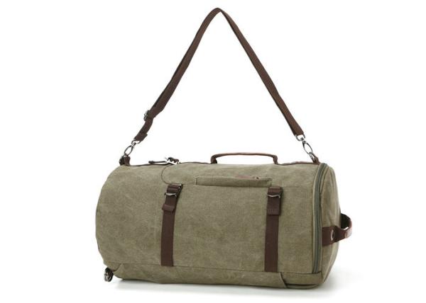 Large Capacity Stylish Travel Backpacks , Canvas Hiking Backpack Duffle Bag