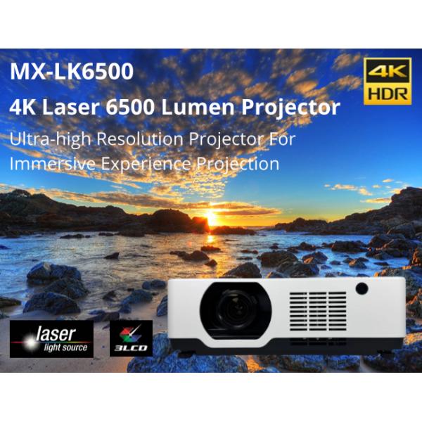 4K Projector 6500 Lumen Laser 5,000,000:1 Contrast