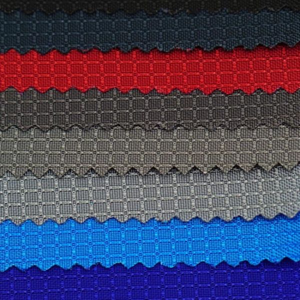 Polyamide Bag Nylon Woven Fabric Grid Chessboard Pattern For Backpack