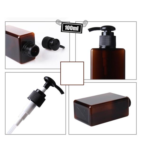 Lotion Cosmetic PETG Bottle Ribbed Surface Non Spill For Shampoo / Shower Gel