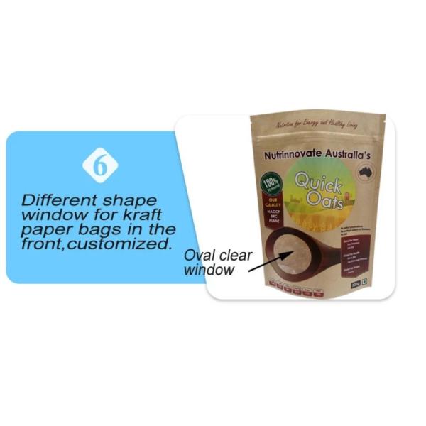 Food Packing Stand up Zipper Plastic Bag Custom Printed Doypack k PET Food Bag