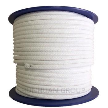 Virgin Braided Round PTFE Packing Diameter Size 5mm With Oil