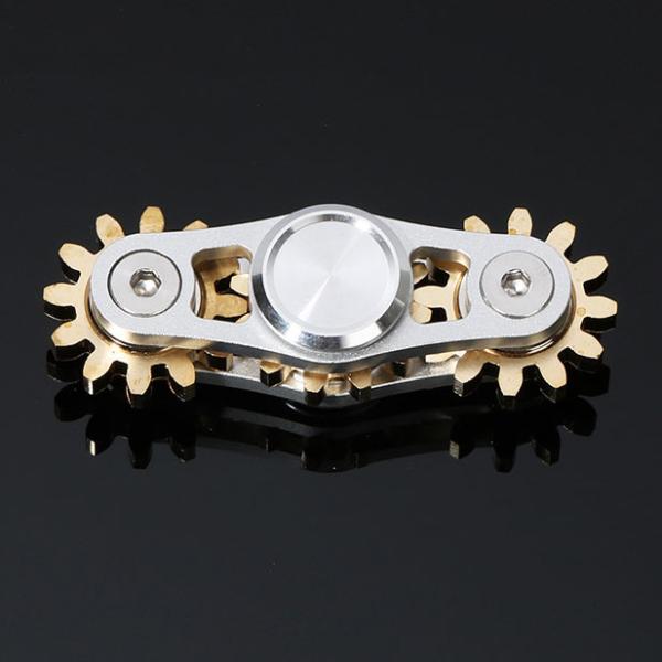 Metal Fingertip Gyroscope Gear Linkage Pure Copper Gyroscope for Adult Decompression