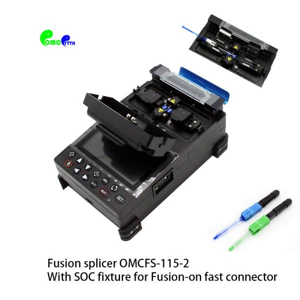 Máquina coladora Handheld OMCFS da fibra da fusão de FTTH - máquina coladora da fusão 115 com a máquina de emenda da fibra ótica dos motores do dispositivo elétrico 4 do SOC