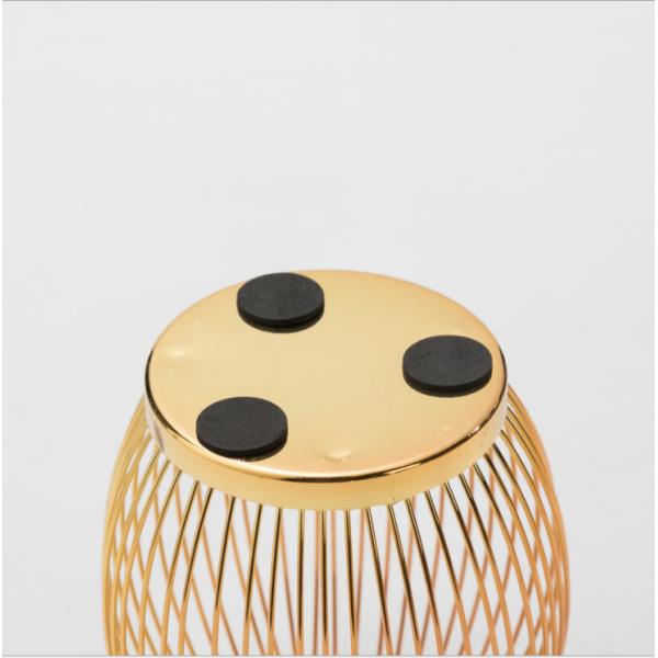 Golden Rustproof H15.5cm Metal Candle Holders