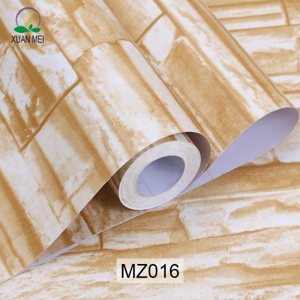 0.18mm-0.31mm Thickness 3D Brick Stone Wallpaper 3D Brick Wallpaper Grey
