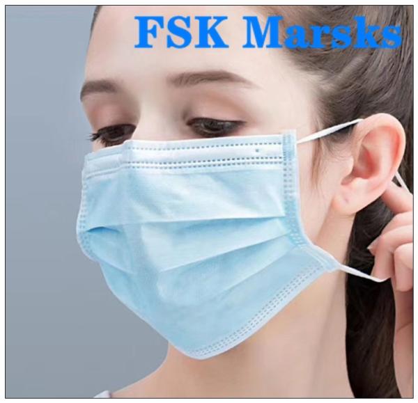 Medical Non Woven Face Mask Protection Against Virus With Melt Blown Cloth