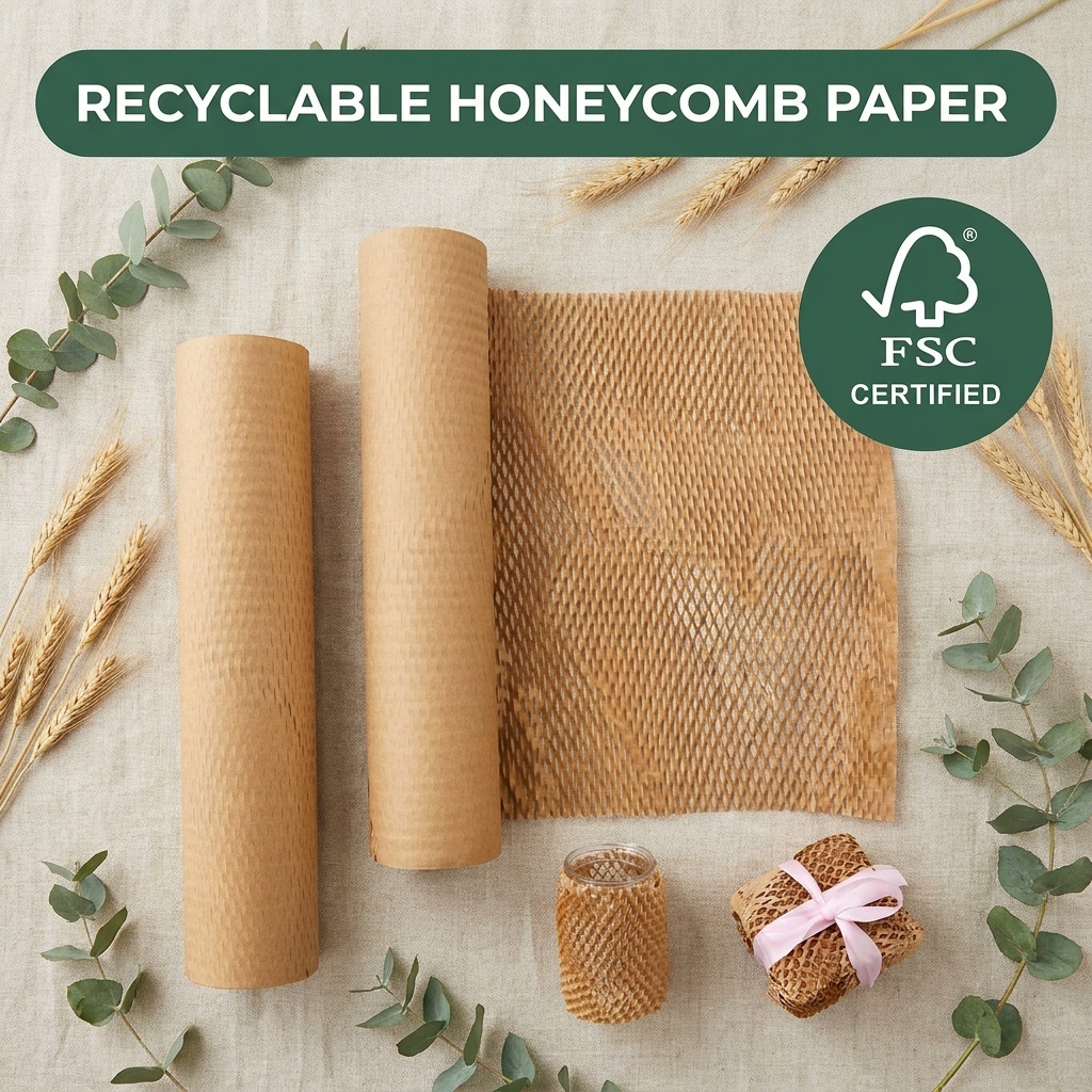 Honeycomb Wrap for Furniture Cushioning Paper Roll Protective Wrap for Shipping Large Items