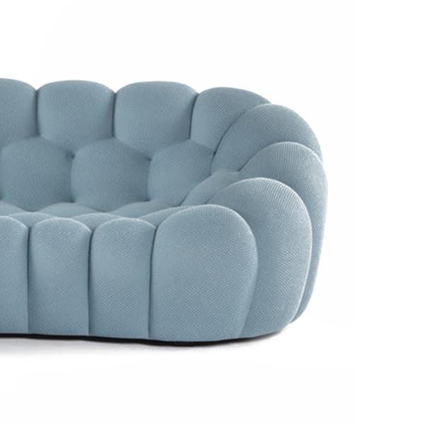 Fabric Practical Lazy Couch Sofa , Anti Abrasion Two Seater Couch