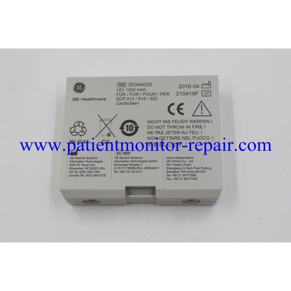 Batería médica original de la batería REF303444030 12V 1200mAH del Defibrillator de GE CardioServ