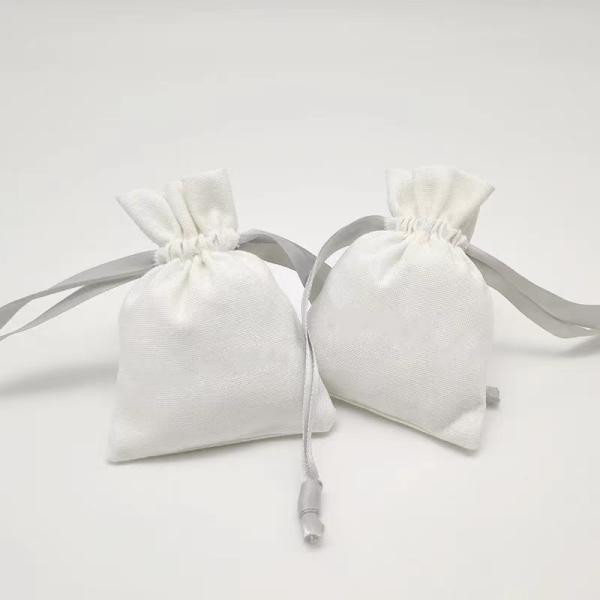 Gold Foil Drawstring Gift Pouches Shipping Jewelry Packaging Bag With Logo