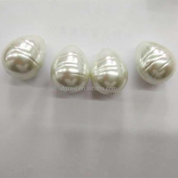 Vintage Large Faux Baroque Glass Pearl Beads