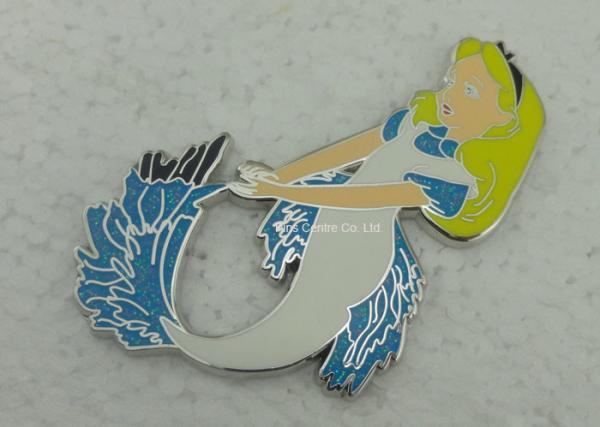 Love Theme Lady Safety Hard Enamel Pin For Descoration Logo Stamped