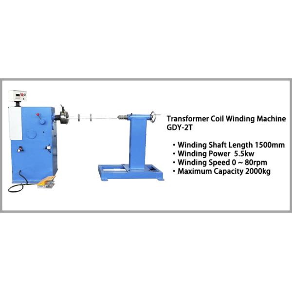 HV And LV Transformer Semi Automatic Coil Winding Machine With Wire Conductor